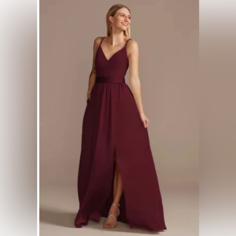 Elegant Burgundy Gown